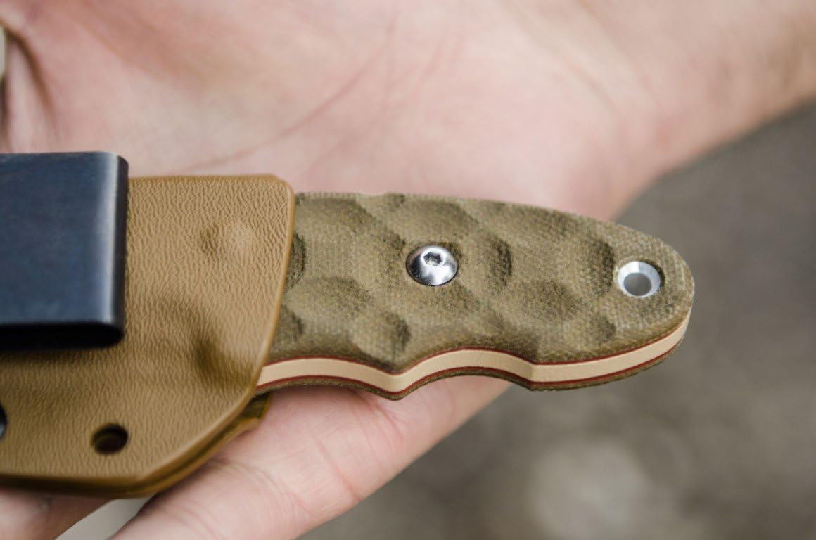 Tops Knives C.A.T. 200 Coyote Tan Fixed Blade Hunters Point 200S-04