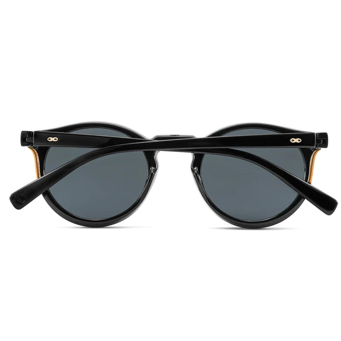 INFINIT Holbox Black Shinny Frame Grey Polarized Lens UV400 Lightweight Sunglasses for Men and Women