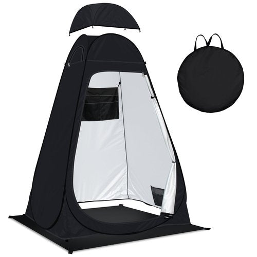 Pop Up Privacy Shower Tent Camping Portable Toilet Tent Outdoor Changing Porta-Potty Camp Bathroom Dressing Room Instant Privacy Shelters for Hiking Beach Picnic Fishing, Extra-Tall