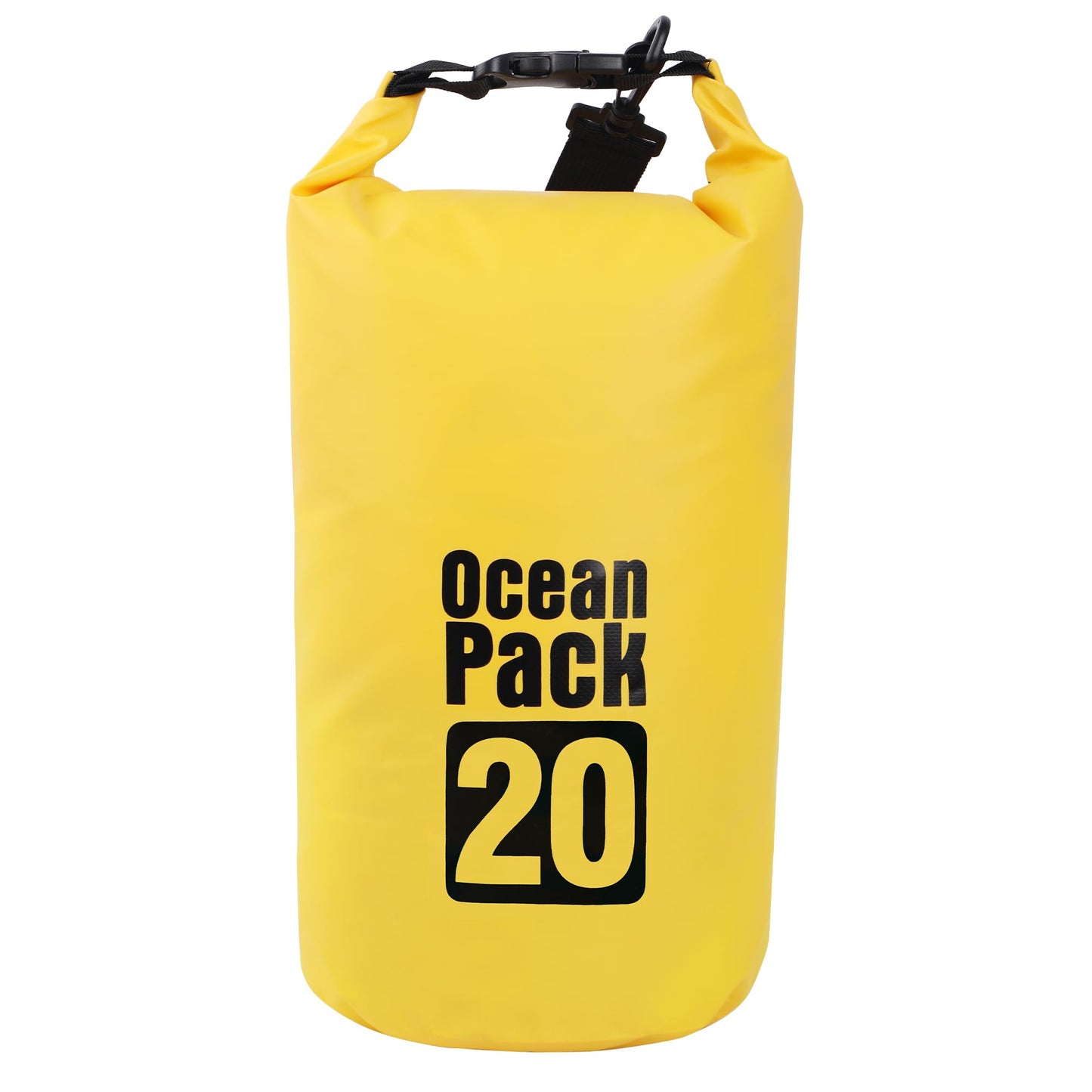 KINGS KRAFT Dry Bag Waterproof for Women Men,20L Rolled Lightweight Dry Storage Bag Backpack with Phone Case for Travel,Swimming,Boating, Kayaking,Camping & Beach,Yellow