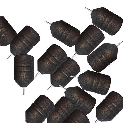e5e10 12PCS Soft Foam Arrowheads Yellow Diameter 2" Hunting Game Practice Safe Arrow Tips Archery CS Game Shooting Outdoor Camping Game Youth Safe Target Broadheads (Black)