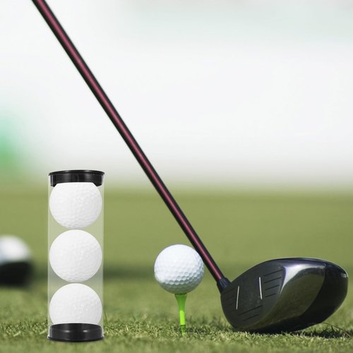 INOOMP 4Pcs Golf Ball Display Case Golf Ball Cube Clear Golf Ball Holder Case Small Sports Ball Carrier for Baseball Collectibles