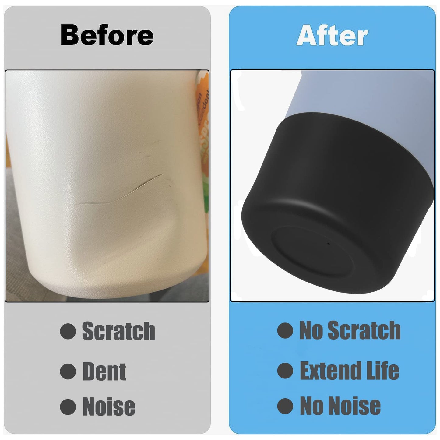 Greant 2 PCS Protective Water Bottle Boot Compatible with Stanley Quencher Adventure 30oz, Anti-Slip Silicone Boot Compatible with Stanley 40 oz Quencher (Purple)