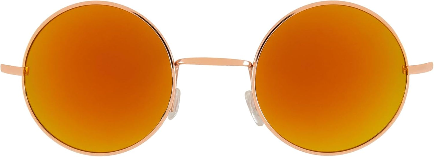 OWL Round Sunglasses Metal Frame Hippie Sunglasses UV400 Polycarbonate Circle Lens John Lennon Sunglasses for Men Women