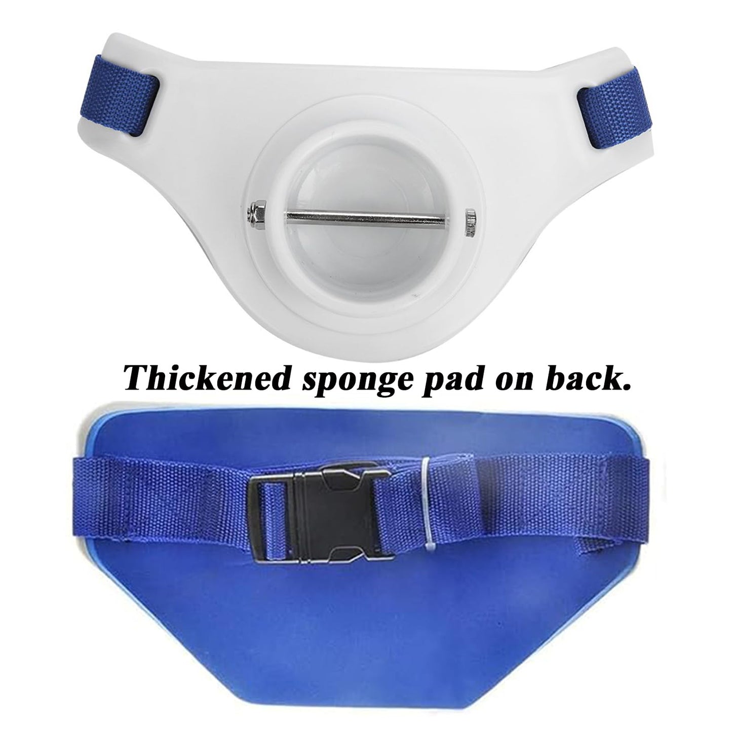 ASOCEA 2 Pcs Fishing Belt Rod Holder 2.5 Inch Inner Dia Offshore Tackle Boat Fishing Fighting Waist Belt Adjustable Fishing Waist Belt Rod Holder with Soft Padded