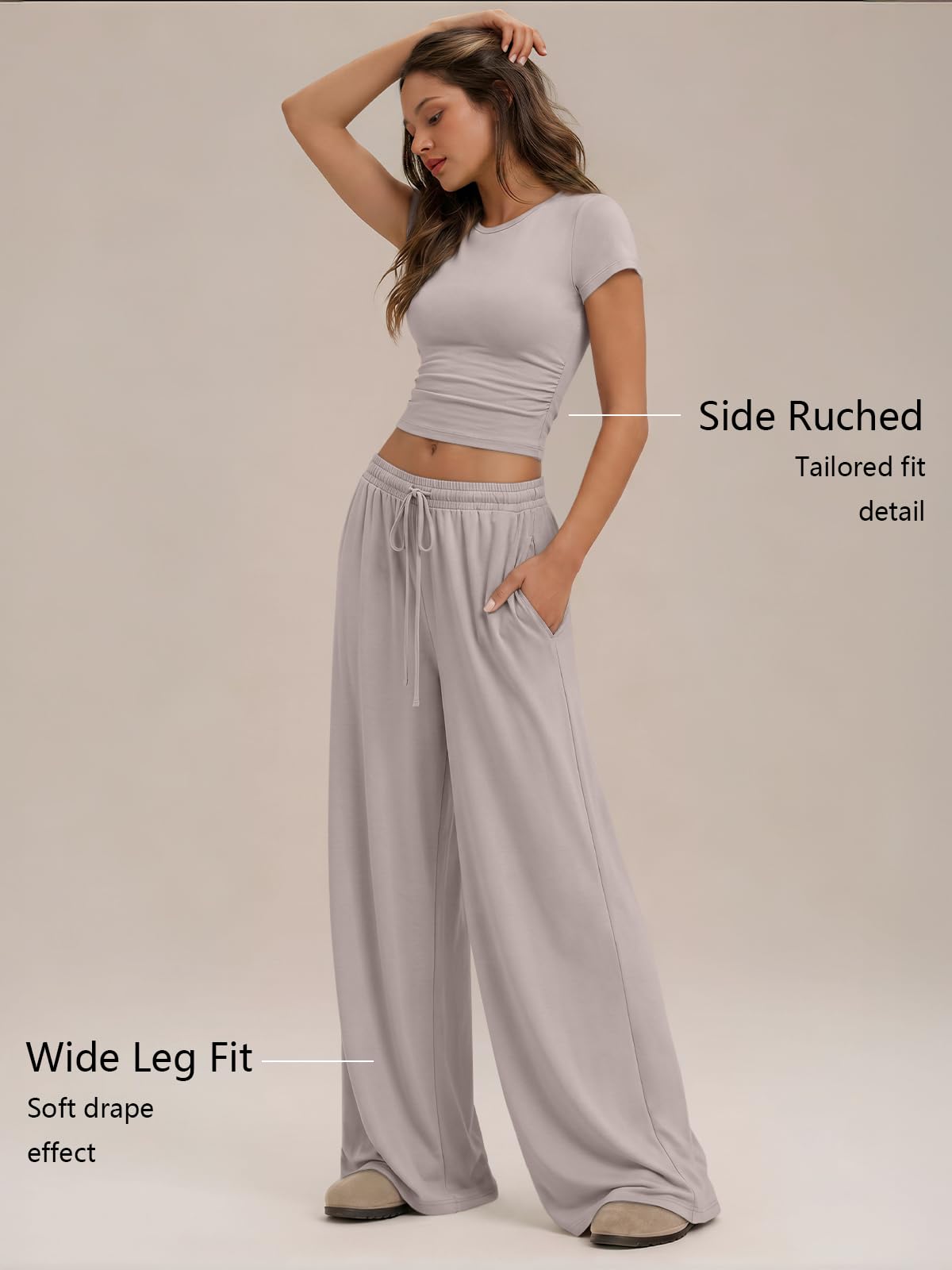 Trendy Queen Womens 2 Two Piece Set 2026 Summer Workout Vacation Gym Clothes Spring Fashion Lounge Matching Airport Travel Outfit Resort Wear Fitness Athleisure Clothing