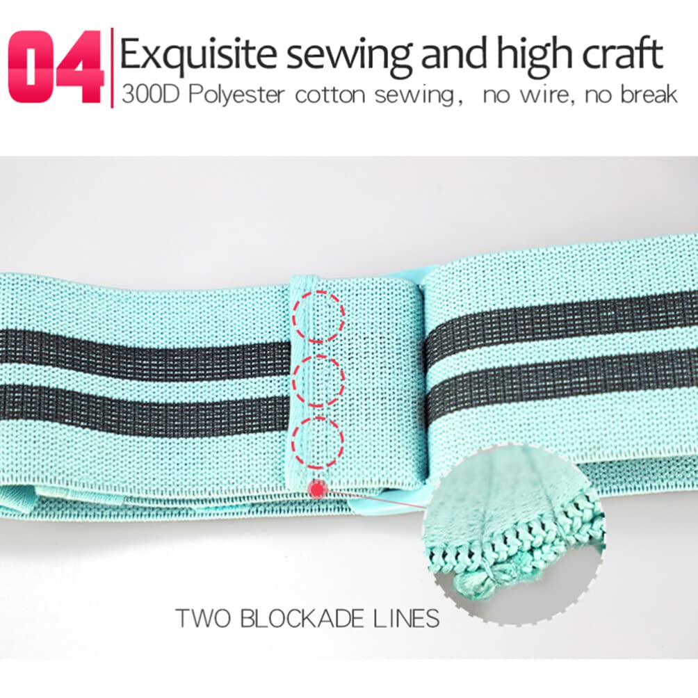 FOMIYES Fitness Straps Band Workout Bands Adjustable Band for Legs and Hip Non- Fabric Exercise Bands for Fitness Squat Workout Green Resistance