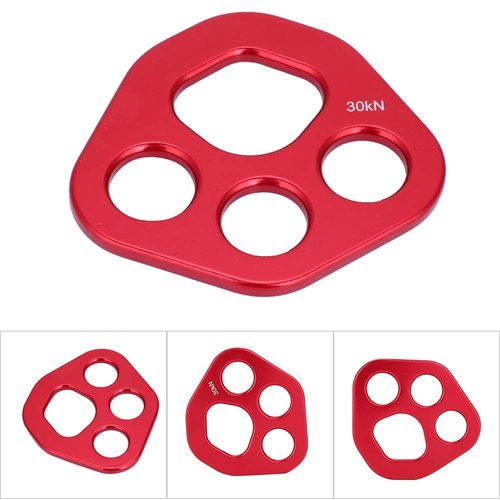 Mrisata Climbg Outdoor 9×8×1 Outdoor 4 Holes Paw Rigging Plate Rock Climbing Multi Anchor Point Connector Gear