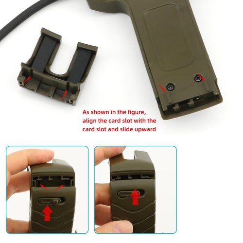TSVISIONCORE Microphone & PTT for Walker's Razor Noise Cancelling Headphone Airsoft (Army Green)