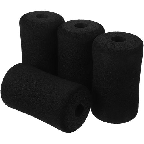 Totority Foam Foot Pads 4 Pcs Fitness Equipment Foam Cover Black Replacement Pads for Leg Extension Machines & Weight Benches (5.31 X 2.95 X 2.95 in) for Enhanced Comfort and Protection