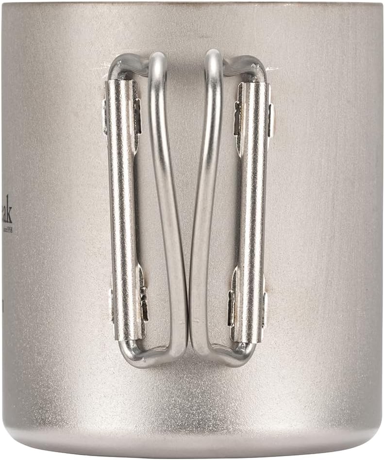 Snow Peak 300ml Double Wall Titanium Insulated Camping Mug - Lightweight & Durable