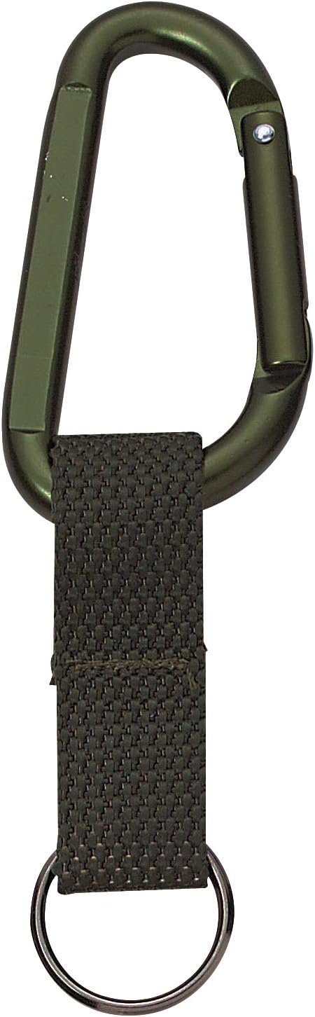 Rothco Jumbo 80Mm Carabiner with Web Strap Key Ring (Olive Drab)