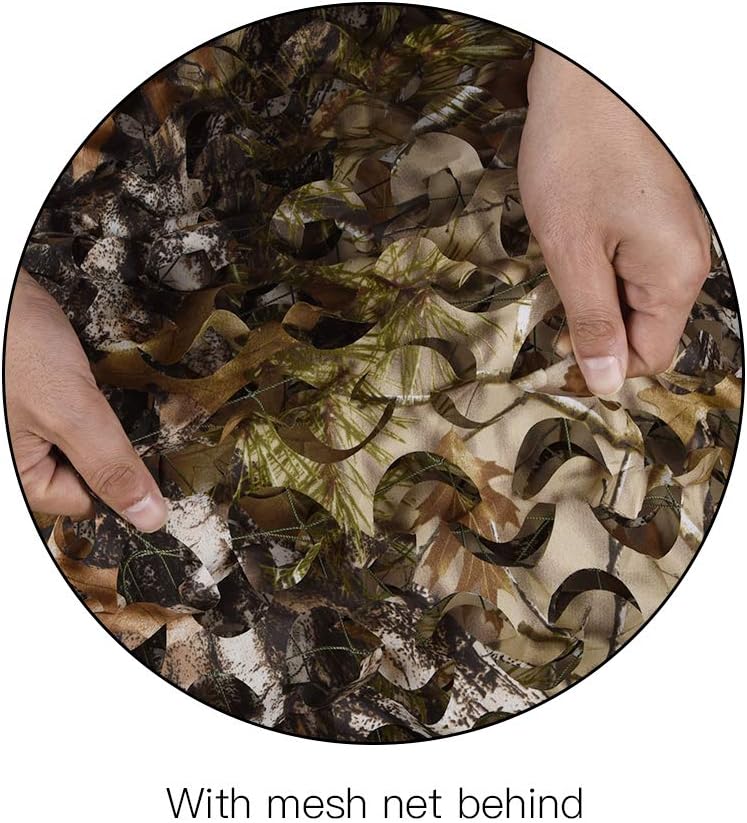 HYOUT Camo Netting Camouflage Net Bulk Roll for Hunting Blinds Ghillie Sunshade, Camping, Military Party Decoration