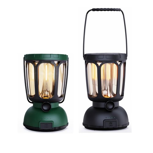 Mesqool Lanterns for Power Outages LED Camping Lantern Rechargeable Battery Powered Solar Hand Crank