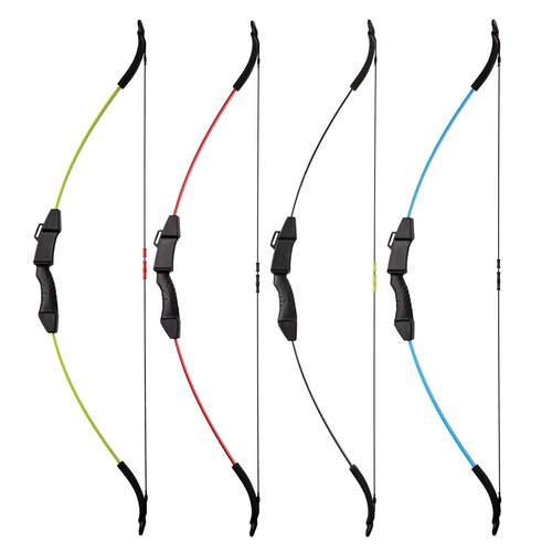 LWANO 42" Bow and Arrow Set for Kids, Archery Beginner Gift with 10 Arrows, 5 Target Face for Backyard Game (Black)