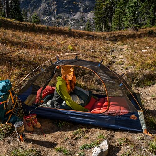Kelty Late Start 1P Backpacking Tent – Lightweight Solo Camping Tent Shelter with Quickcorners, Aluminum Poles, Waterproof Poly Fly, Updated for 2024 (1 Person)