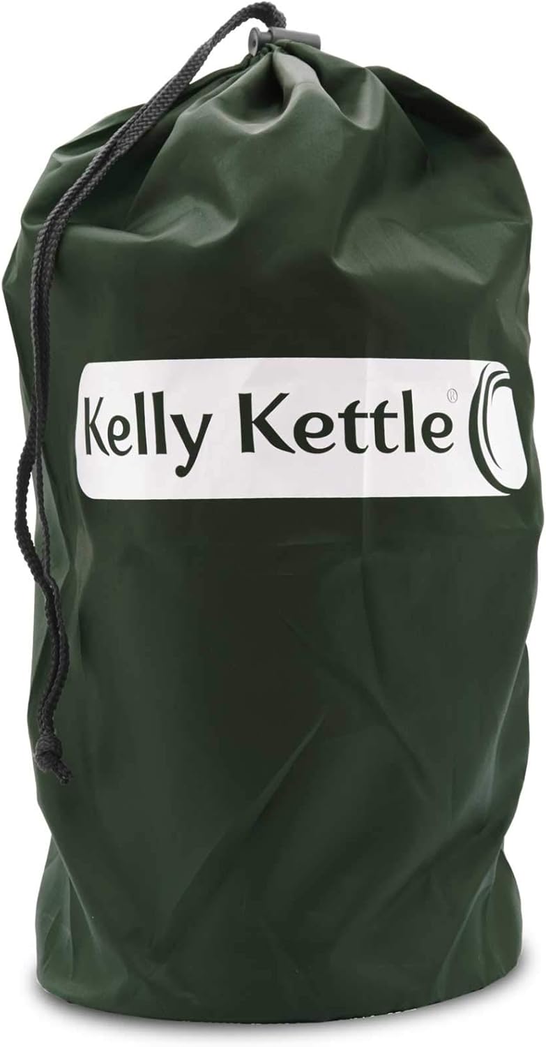 Scout 41 oz. Anodized Aluminum Kelly Kettle® (1.2 ltr) Rocket Stove Boils water Ultra Fast with just sticks/twigs. Enables You to Rehydrate Food or Cook a Meal. For Camping, Fishing, Emergency