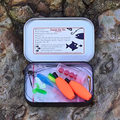 TinTackle Pro ? Compact Survival Fishing Kit with Mini Finger Reel | Ultralight Emergency Fishing Gear for Camping, Hiking & Outdoor Survival