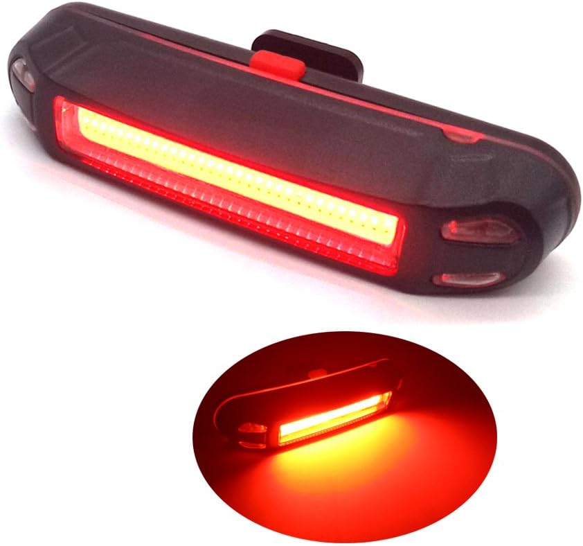Superdream Waterproof Rear Bike Light USB Rechargeable, LED Bicycle Tail Light for Cycling Safety Flashlight