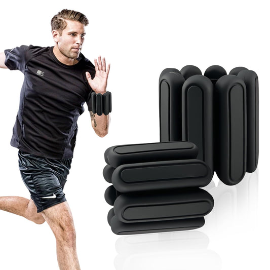 Adjustable Ankle Weights Set of 2 (1Lb Each) for Women Men Kids Wrist Ankle Weights Increase Training Intensity Wrist Weights Increase Training Intensity for Yoga, Pilates, Aerobics, Swimming, Hiking (black)