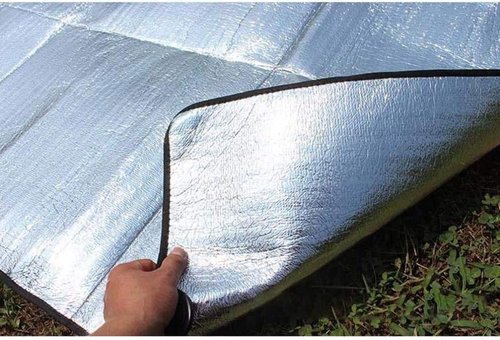 YYET Camping Mat Foam Foil Blanket for Camping Foam Pad Insulating Foil Mat Sleeping Tent Pad Thermal Mattress Mat Pad Waterproof Aluminum Camping mat Reflecting Heat (59 * 78.74" -1.5X2M)
