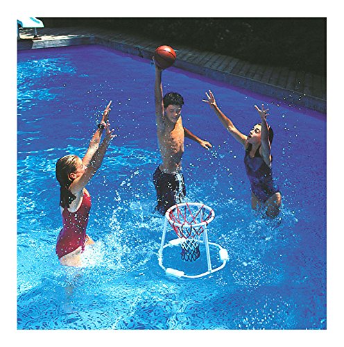 Floating Basketball Game for Pool - Super Hoops with Real Feel Net & Foam Float - Kids & Adults Summer Water Toy (Resin Tube, Variation of THIS listing)