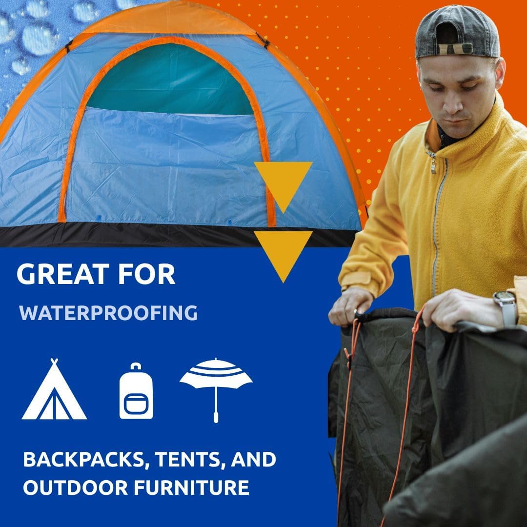 Nikwax Tent & Gear, Tent & Gear Solarproof, 1000ml Concentrate, Waterproofing and UV Protector, Rain Protector, Restores DWR Water Repellency on Outdoor Fabric, Rain Fly, Canvas, Covers, Backpacks