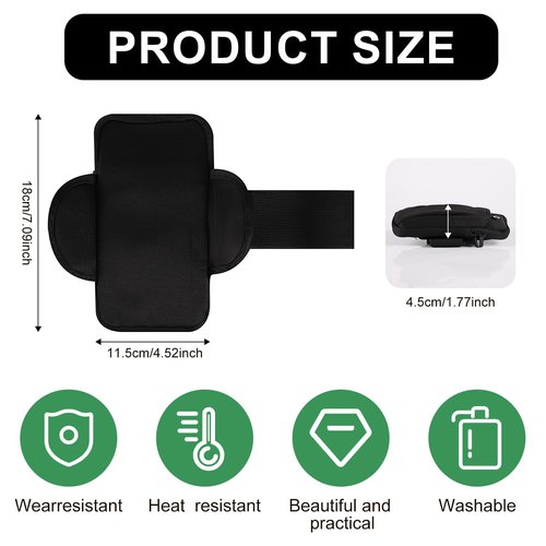 Gym Water Bottle Pouch, Double Layer Water Bottle Holder Water Bottle Sleeve Bag for Cards Keys Wallet Running Phone Holder Gym Phone Bag for Men Women Running Sports Bike