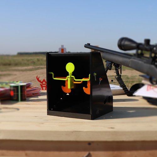 Highwild BB Trap Pellet Collector Resetting Target (Airgun Only) with 10pcs 7" X 9" Paper Targets and 3 Spinner Targets