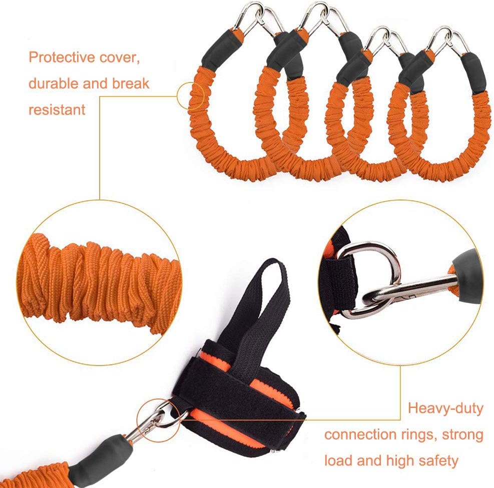 Speed and Agility Resistance Bands Trainer for Vertical Jump Squat Boxing MMA Taekwondo Karate Bounce Softball Basketball Volleyball Football Training
