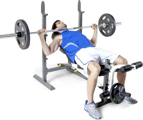Marcy MWB-20100 Folding Weight Bench with Incline – Compact & Easy Storage