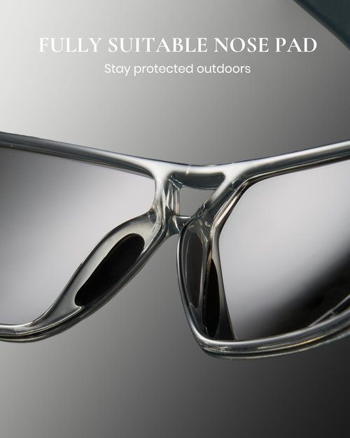 Marino Bonatti Square Sunglasses for Men Polarized UV400 Protection Mens Shades for Sports Outdoors Driving Fishing Hiking