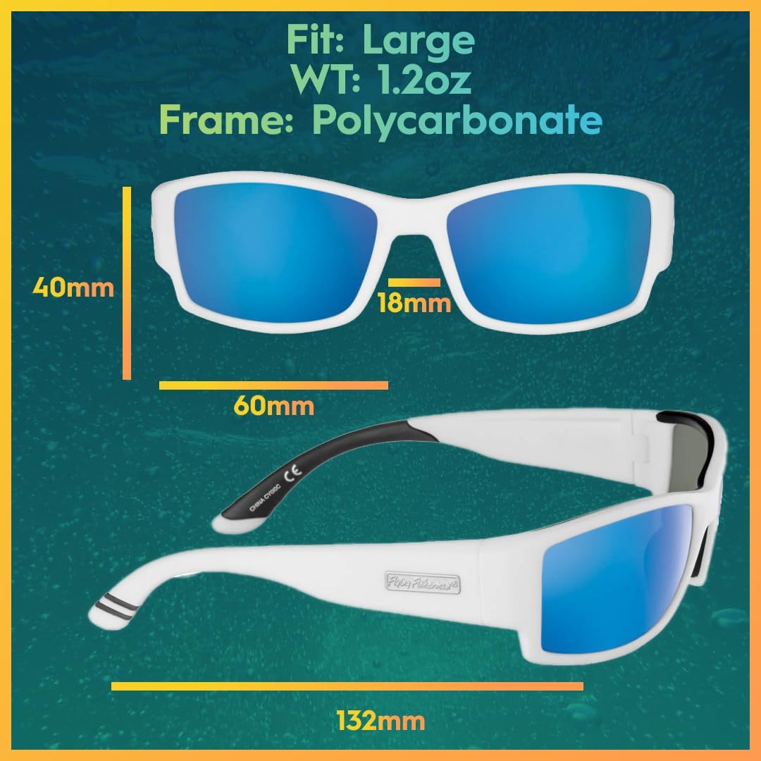 Flying Fisherman Razor Polarized Sunglasses with AcuTint UV Blocker for Fishing and Outdoor Sports