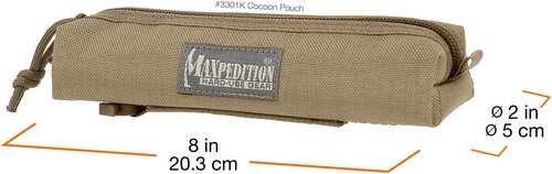 Maxpedition Gear Cocoon Pouch, Khaki, Medium