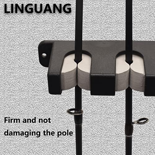 Vertical Fishing Rod Holders Wall Mount Pole Racks for Garage Gray 6 - Durable & Stable