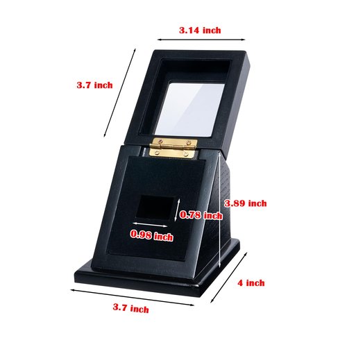 humberboat Wooden Championship Ring Display Case, Sports Ring Holder for Softball, Baseball, Basketball Fans, 1-Slot Storage Box for Multiple Rings, Showcasing Sports Souvenirs (Rings Not Included)