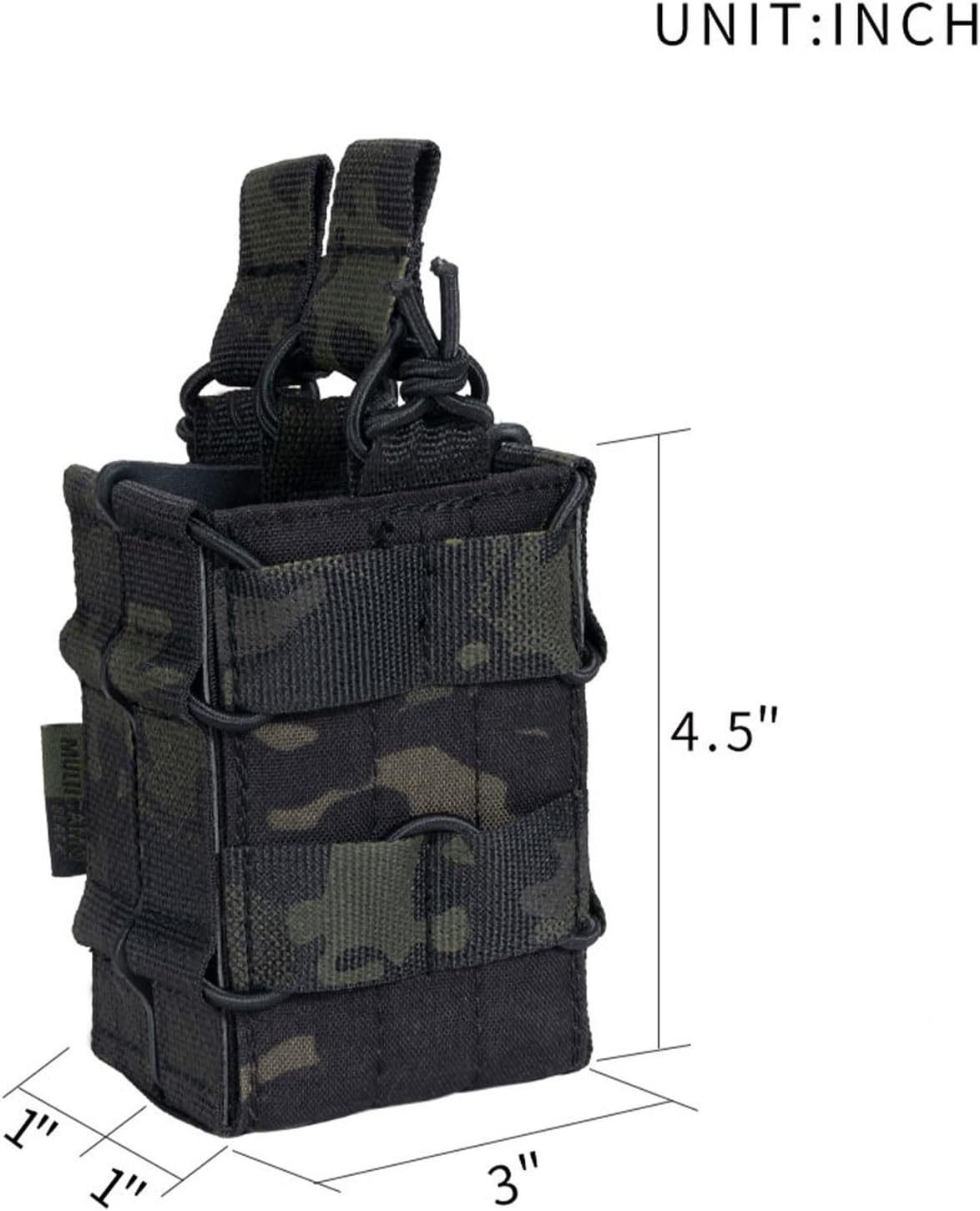 EXCELLENT ELITE SPANKER Tactical Molle Single/Double Open-Top Mag Pouch for M4 M14 M16 AR15 G36 Magazine