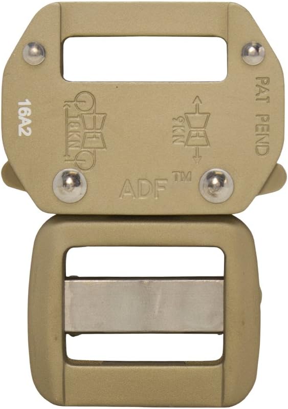 Aluminum Belt Buckle - Coyote Brown - Raptor II Tactical Military Police Aluminum Quick Release 1" Belt Buckle