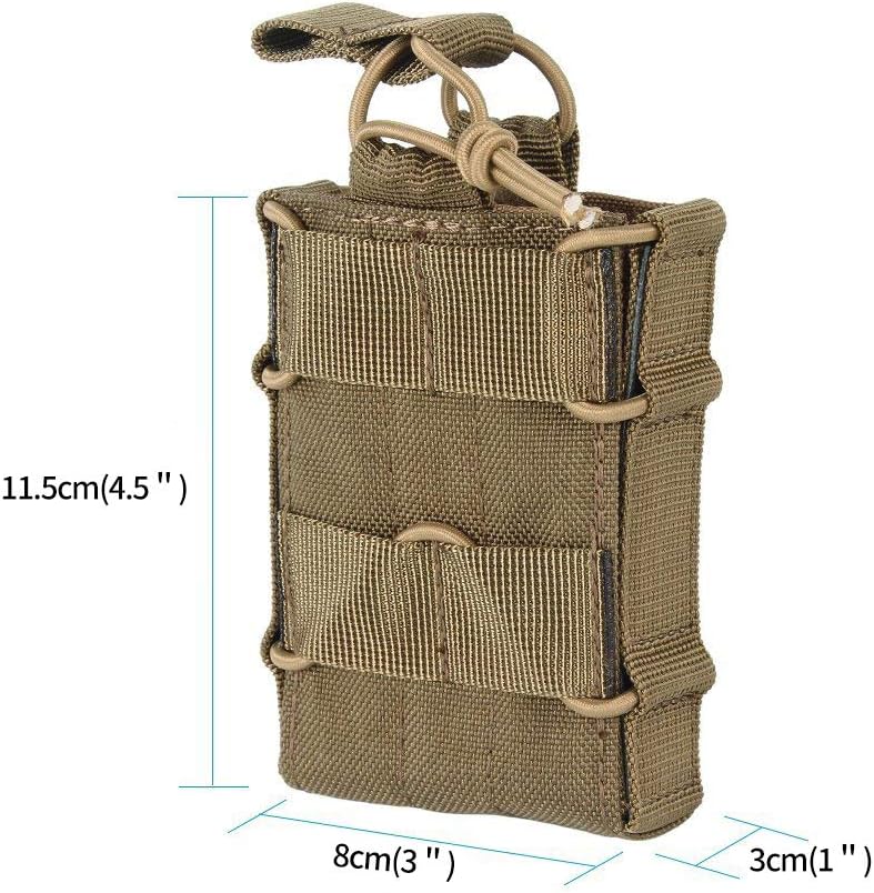 EXCELLENT ELITE SPANKER Tactical Molle Single/Double Open-Top Mag Pouch for M4 M14 M16 AR15 G36 Magazine