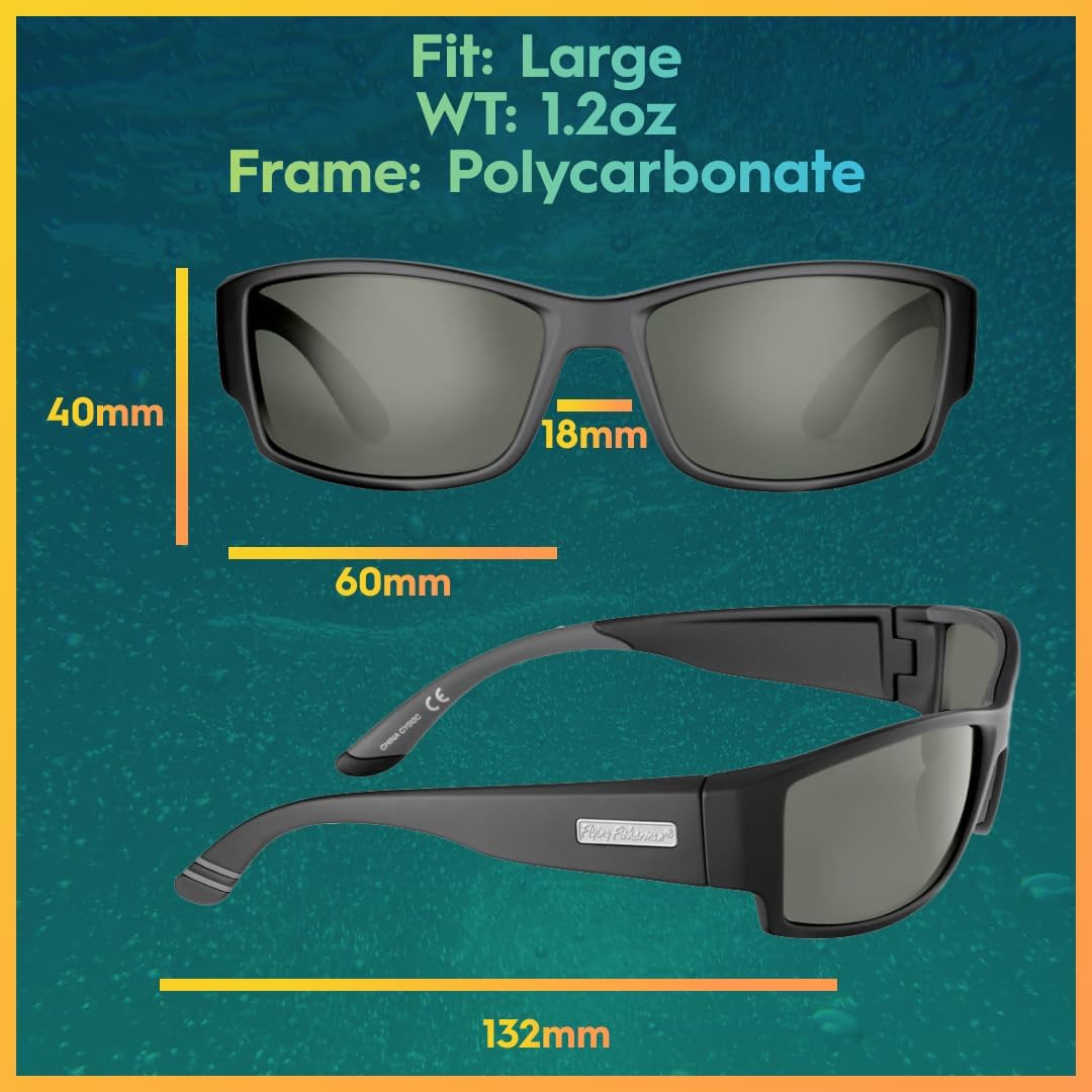Flying Fisherman Razor Polarized Sunglasses with AcuTint UV Blocker for Fishing and Outdoor Sports