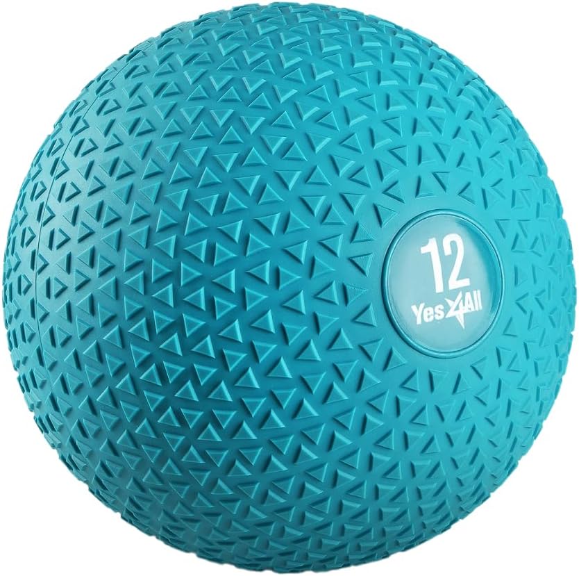 Yes4All Slam Balls, 10-40lb Weighted Ball Weight, Durable PVC Sand Filled Workout Dynamic Slam Ball for Core Strengthen