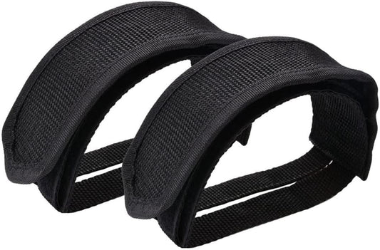 2 Pcs Beam Strap Pedal Straps Cycling Kids Bike Foot Pedal Straps Toe Clips Straps Tape Cycling Parts and Components for Fixed Gear Bike Pedals and Cleats(Black)