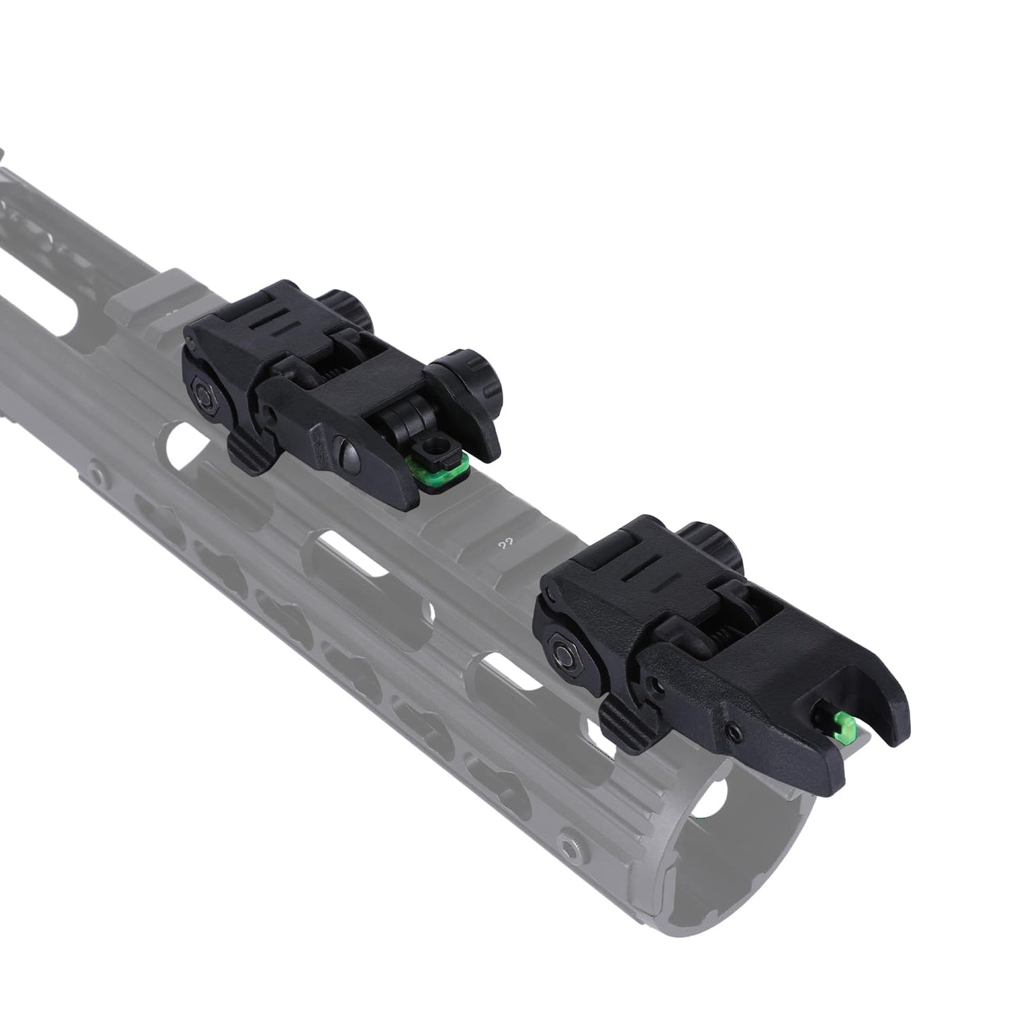 Fiber Optic Sights,Co-Witness Height Red Dot Sight,Front and Rear
