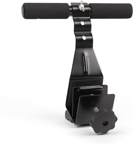 Adjustable Sit-Up Bar for Doorway - Phoenix Fitness RY848 Unisex Crunch Bar with Padded Ankle Support for Abdominal Workouts, Black