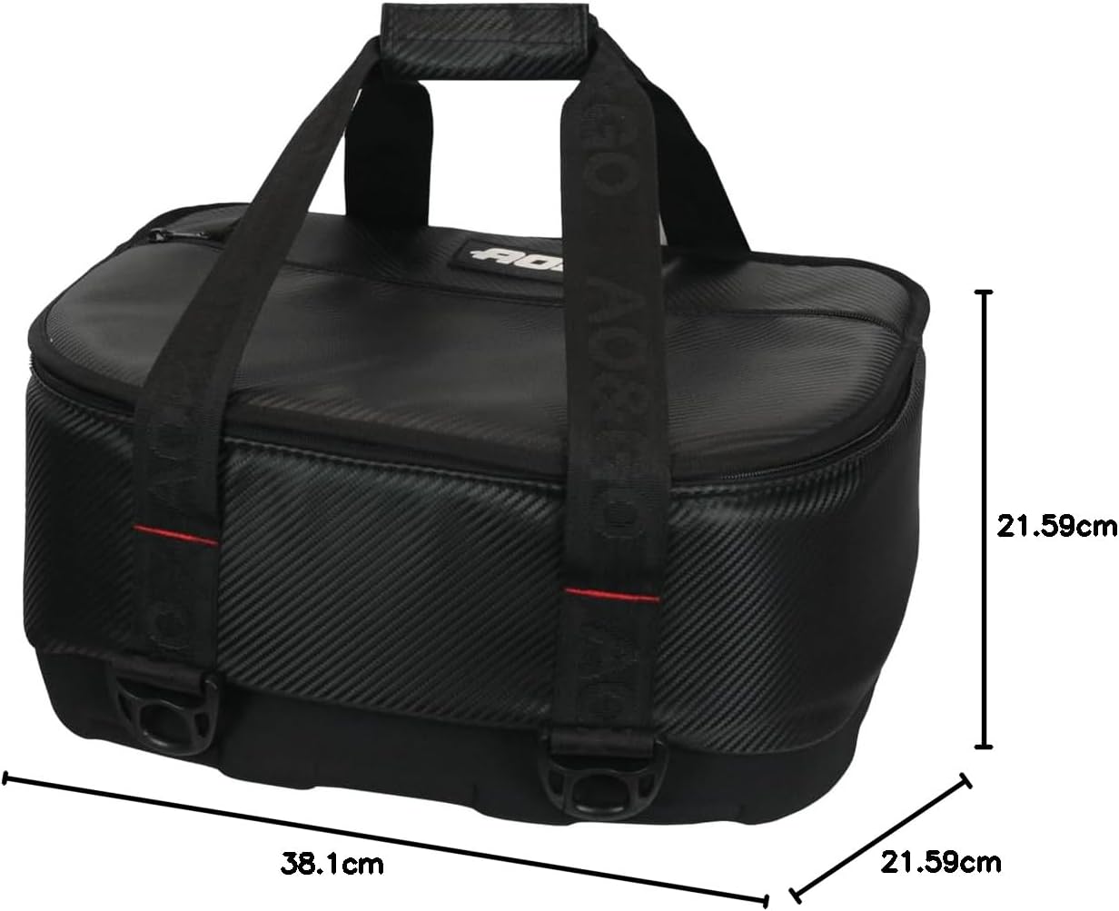 AO Coolers Stow 'n Go Canvas Soft-Sided Cooler, Low Profile and Leak Proof, Insulated for 24-Hour Cold, Black, 38-Can