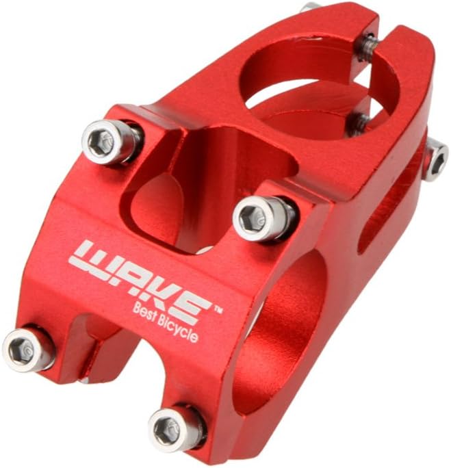 31.8 Stem 45mm Bike Stem Wake Mountain Bike Stem Short Handlebar Stem for Most Bicycle, Road Bike, MTB, BMX, Fixie Gear, Cycling (Aluminum Alloy, Black Blue Gold Red)
