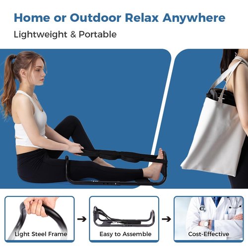 MMingo Advanced Hamstring Stretcher Device: Deep Muscle Stretcher Reduces Pain, Knee Extension, Hip Abductors Extension, Lower Back Relief, PT Endorsed Calf Stretcher, Ideal for ACL, MCL Recovery