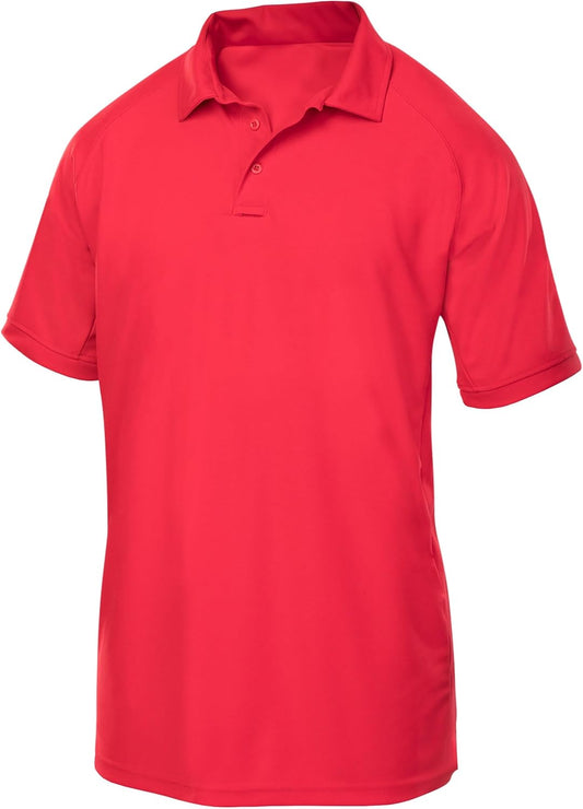 Vertx Tactical Polo Shirt for Men - Short Sleeve, Breathable & Temperature Regulating, Ideal for Police & Security