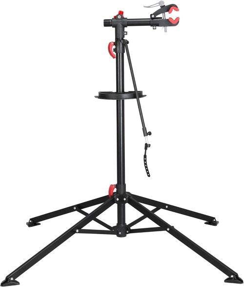Height Adjustable Bike Repair Stand with Tool Tray for Road & Mountain Bikes - Yaheetech