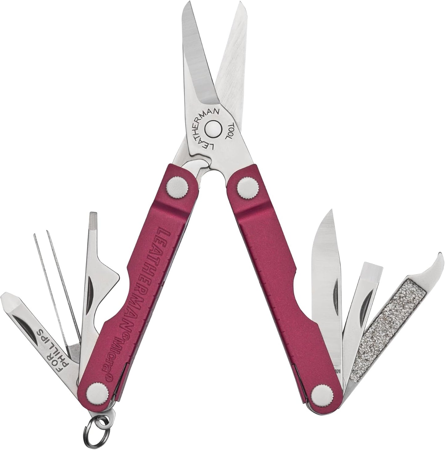 LEATHERMAN, Micra, Keychain Multi-tool with Grooming Tools, Mini Pocketknife for Everyday Carry (EDC), Hobbies & Outdoors, Built in the USA, Stainless Steel